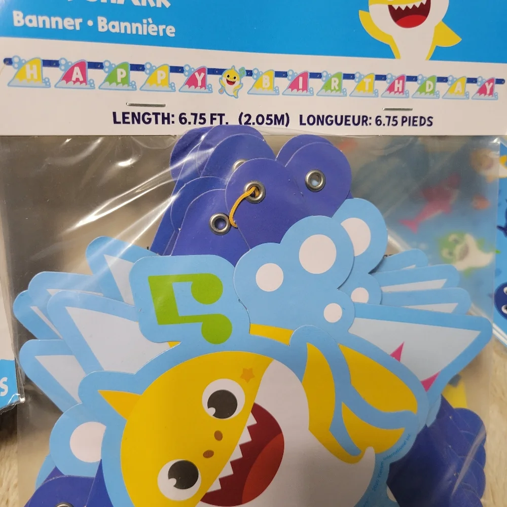 Baby Shark Birthday Party Decorations Set